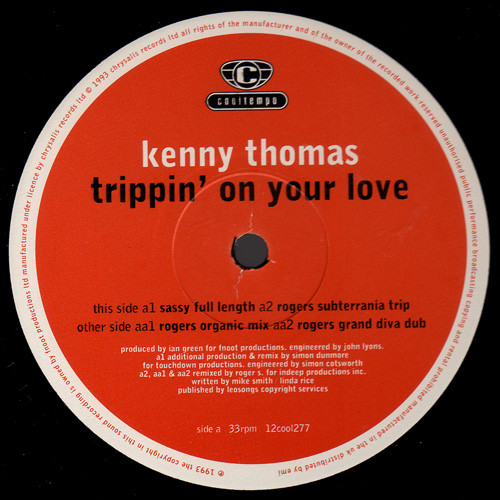 Kenny Thomas - Trippin' On Your Love | Cooltempo (12cool277) - 3