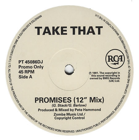 Take That - Promises | RCA (PT 45086 DJ)