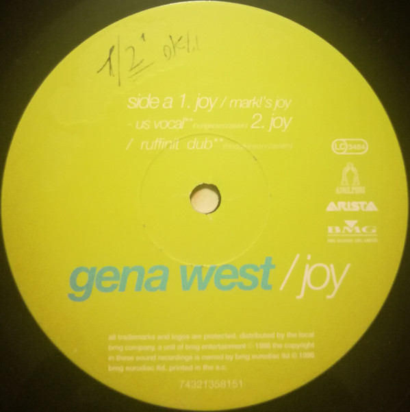 Gena West - Joy | Arista (74321358151)
