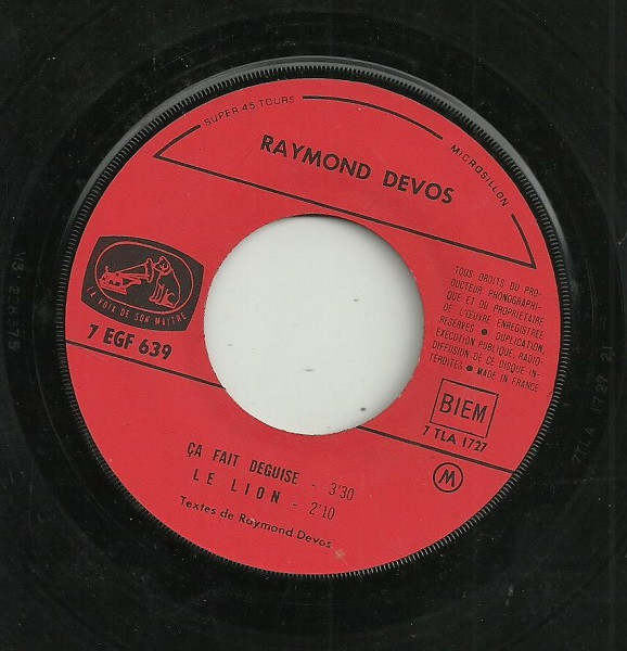 Raymond Devos - Il Y A Des Choses Bizarres | La Voix De Son Maître (EGF 639) - 4