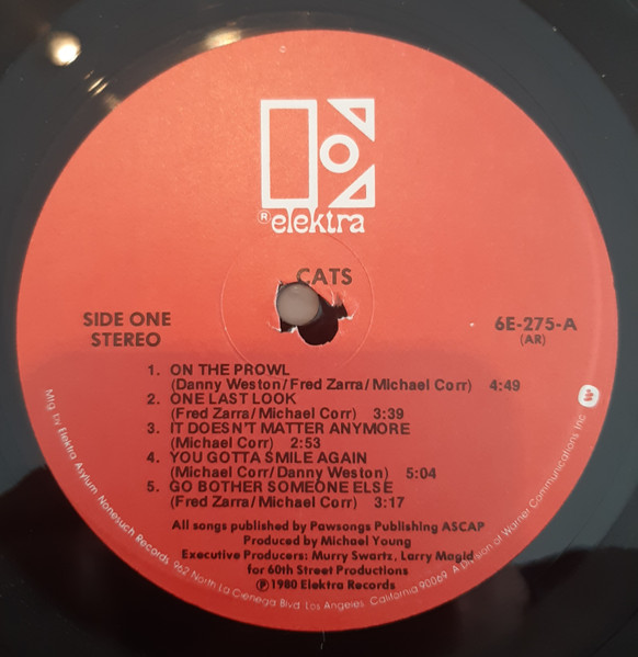 Cats - Cats | Elektra (6E-275) - 3