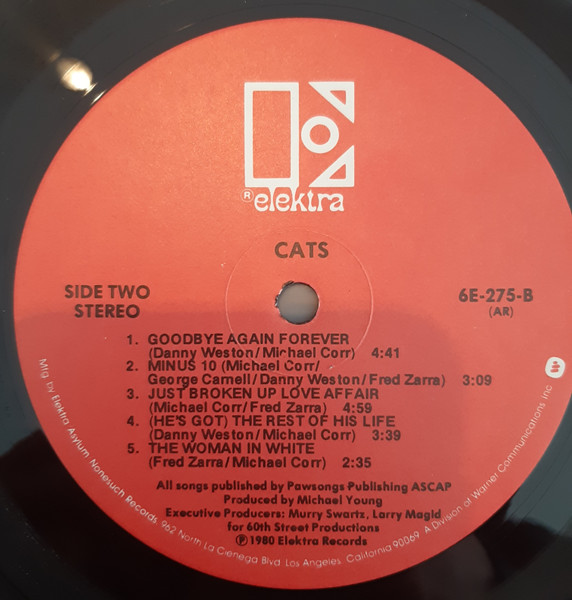 Cats - Cats | Elektra (6E-275) - 4