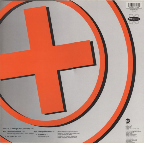Indoor - Last Night A DJ Saved My Life | EastWest (ew039t) - 2