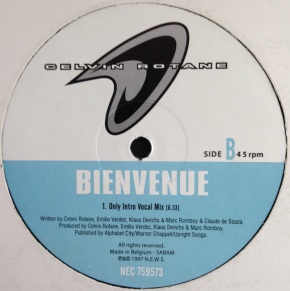 Celvin Rotane - Bienvenue | NEC Records (NEC 759573) - 3
