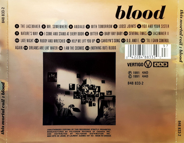 This Mortal Coil - Blood | Vertigo (848 833-2) - 2