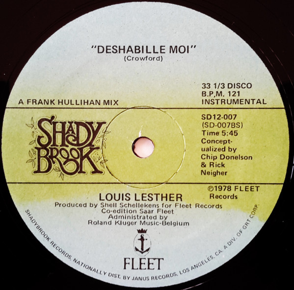 Louis Lesther - Deshabille Moi | Shadybrook Records (SD12-007) - 4