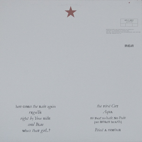 Eurythmics - Touch | RCA (AFL1-4917) - 2 Eurythmics - Touch | RCA (AFL1-4917) - 2