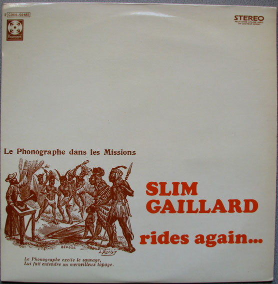 Slim Gaillard - Slim Gaillard Rides Again | Paramount Records (2C 064-92487) - main Slim Gaillard - Slim Gaillard Rides Again | Paramount Records (2C 064-92487) - main