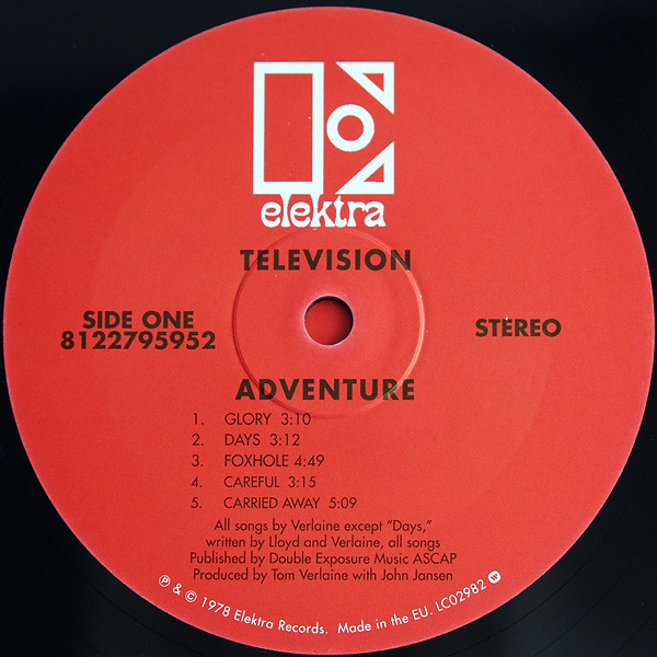 Television - Adventure | Elektra (8122795952) - 2