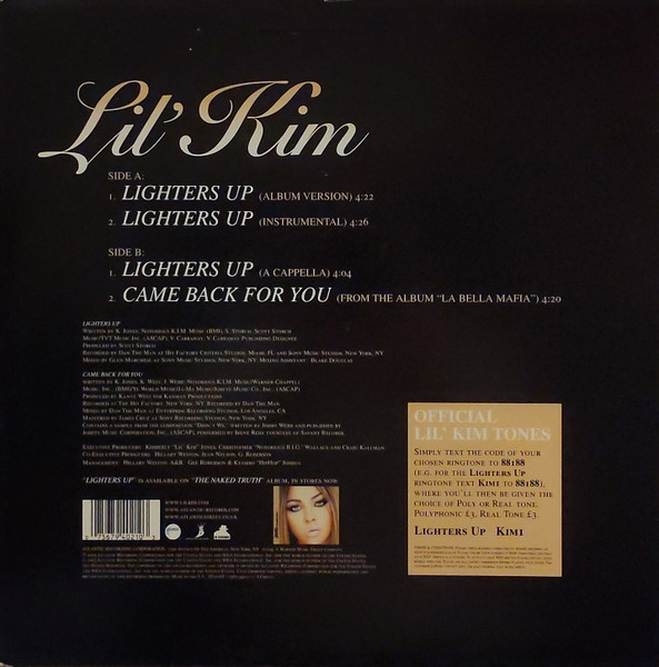 Lil' Kim - Lighters Up | Atlantic (7567 94021) - 2