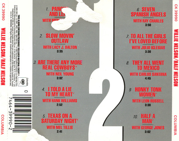 Willie Nelson - Half Nelson | Columbia (CK 39990) - 2