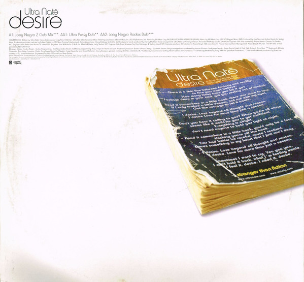 Ultra Naté - Desire (DJ Promo 2) | AM:PM (12 AMPMXDJ 133) - 2