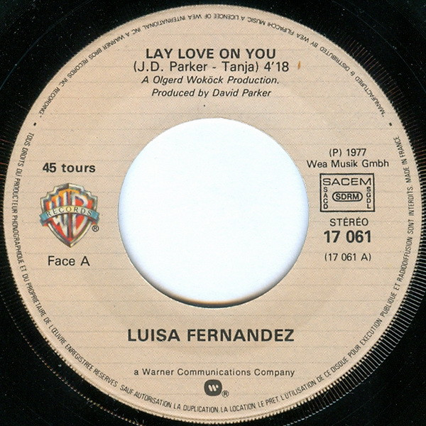 Luisa Fernandez - Lay Love On You | Warner Bros. Records (17 061) - 2
