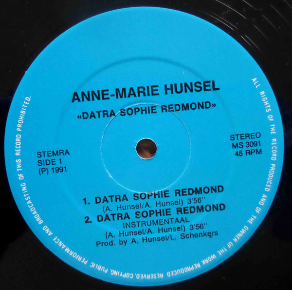 Anne-Marie Hunsel - Datra Sophie Redmond | Not On Label (MS 3091) - 2 Anne-Marie Hunsel - Datra Sophie Redmond | Not On Label (MS 3091) - 2