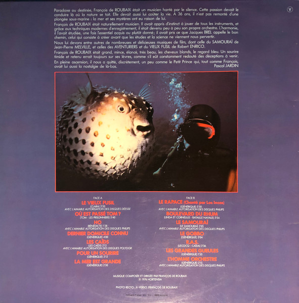 François De Roubaix - Les Plus Belles Musiques De Films De François De Roubaix Vol 1 | Barclay (900.502) - 4 François De Roubaix - Les Plus Belles Musiques De Films De François De Roubaix Vol 1 | Barclay (900.502) - 4