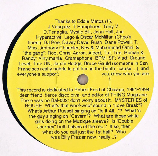 Daniel Wang - Aphroasiatechnubian | Balihu Records (BAL-003) - 2