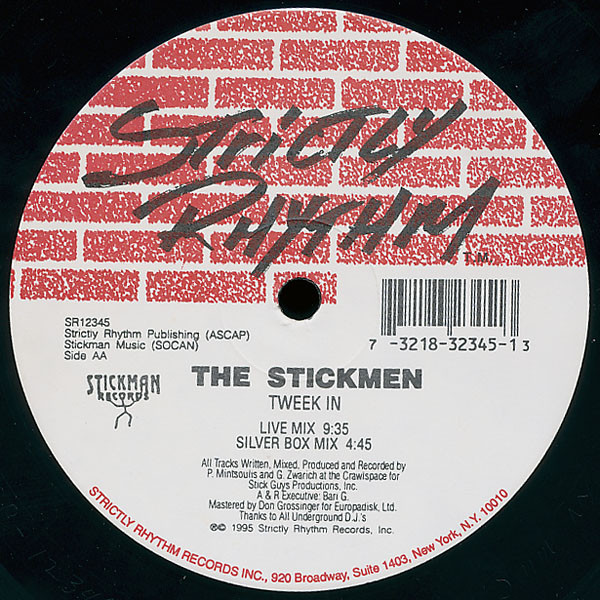 The Stickmen - Tweek In / Impakt | Strictly Rhythm (SR12345) - 2