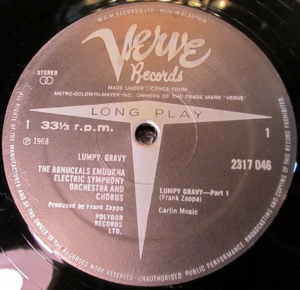 Frank Zappa - Lumpy Gravy | Verve Records (2317 046) - 3