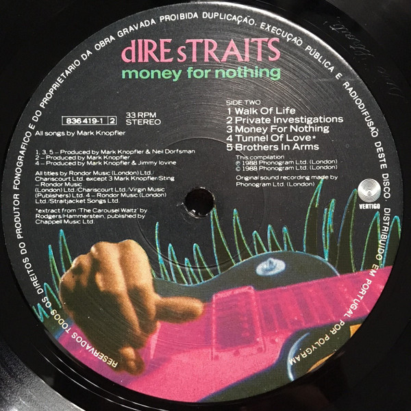 Dire Straits - Money For Nothing | Vertigo (836 419-1) - 4 Dire Straits - Money For Nothing | Vertigo (836 419-1) - 4