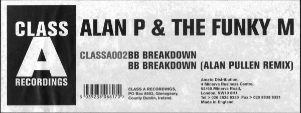 Alan Pullen & The Funky M - BB Breakdown | Class A Recordings (CLASSA002) - main