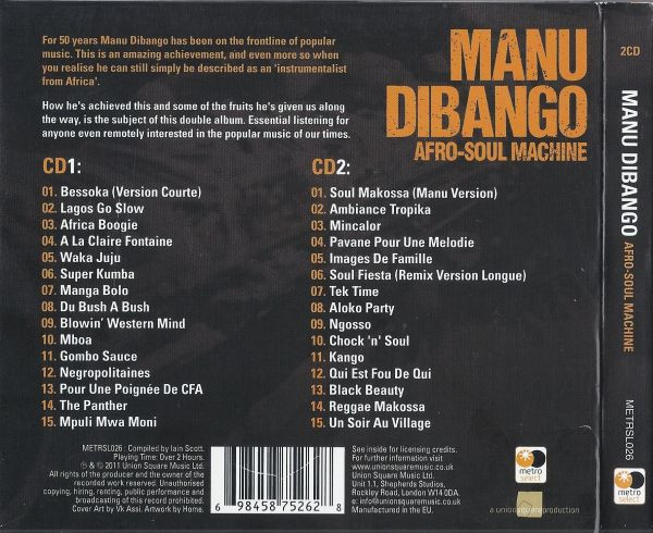 Manu Dibango - Afro-Soul Machine | Metro Select (METRSL026) - 2