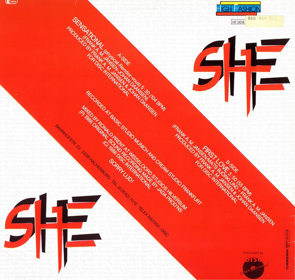 She - Sensational (Physical-Rendez-vous) | High Fashion (HF 0018) - main She - Sensational (Physical-Rendez-vous) | High Fashion (HF 0018) - main