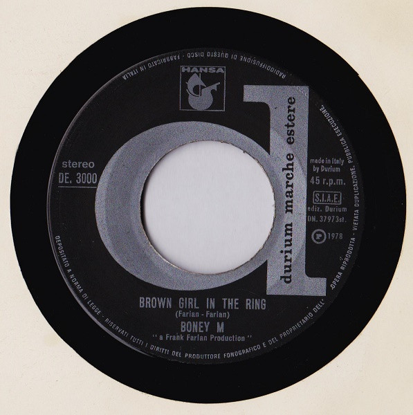 Boney M. - Rivers Of Babylon / Brown Girl In The Ring | Durium (DE 3000) - 4