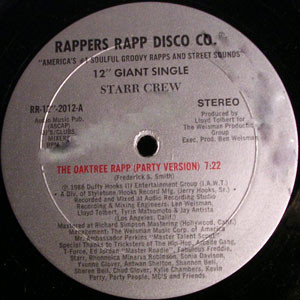 Starr Crew - The Oaktree Rapp | Rappers Rapp Disco Co. (RR-12"-2012) Starr Crew - The Oaktree Rapp | Rappers Rapp Disco Co. (RR-12"-2012)