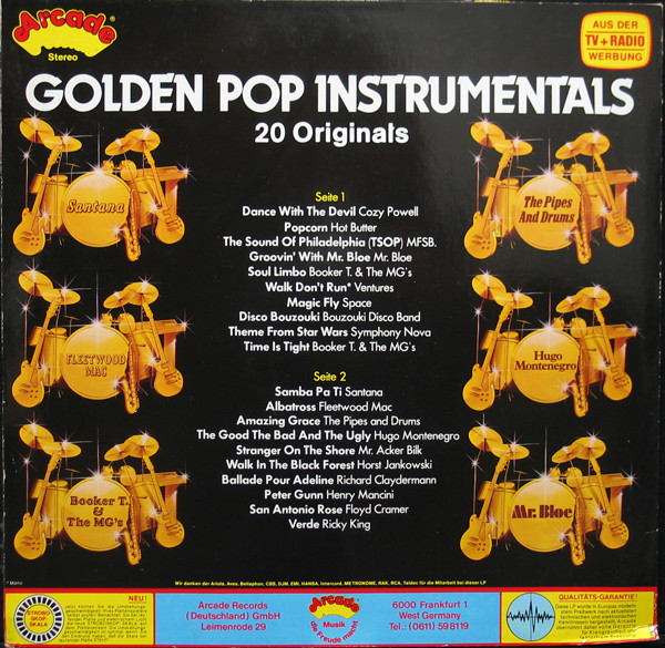 Various - Golden Pop Instrumentals | Arcade (ADE G 80) - 2
