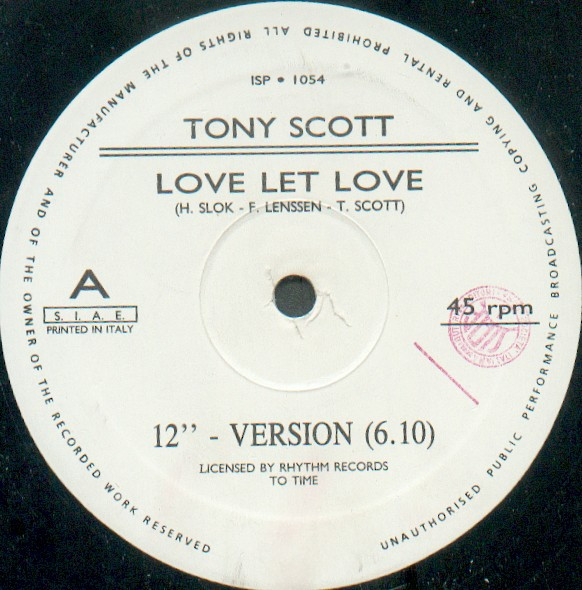 Tony Scott - Love Let Love | Italian Style Production (ISP • 1054)