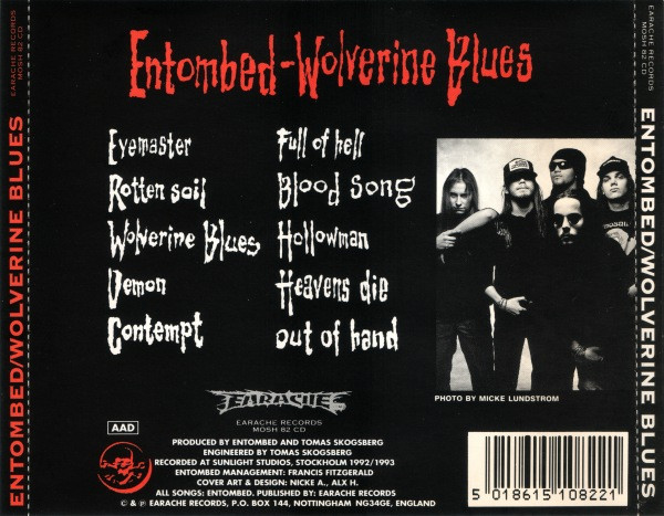 Entombed - Wolverine Blues | Earache (MOSH 82 CD) - 2