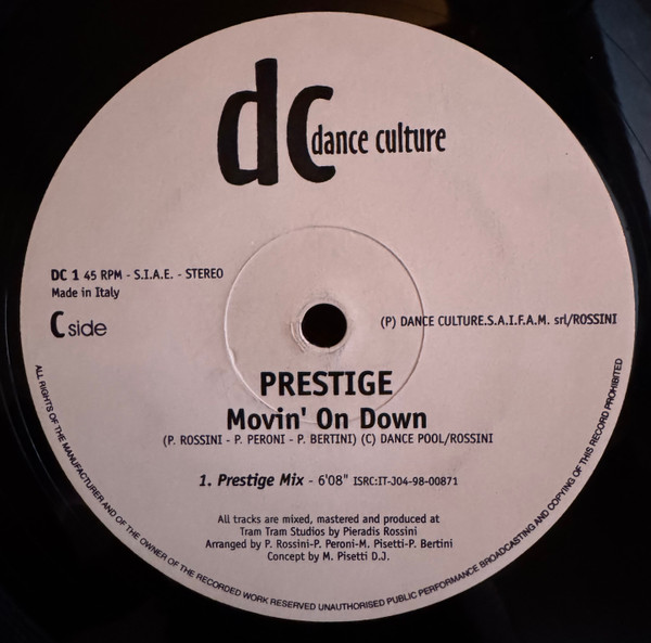 Prestige - Movin' On Down | Dance Culture (DC 1)