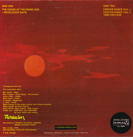 Revelacion - The House Of The Rising Sun | Durium (D.AI 30284) - 2