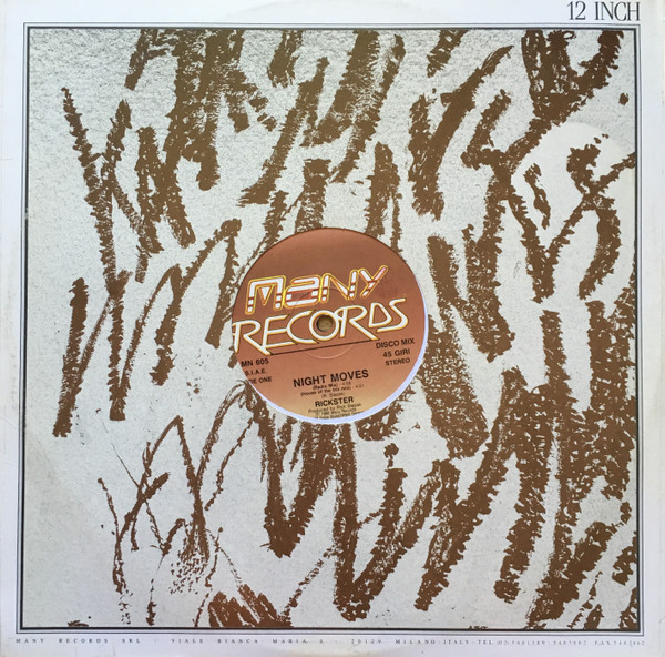 Rickster - Night Moves | Many Records (MN 605) - 2