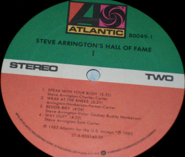 Steve Arrington's Hall Of Fame - I | Atlantic (80049-1) - 3