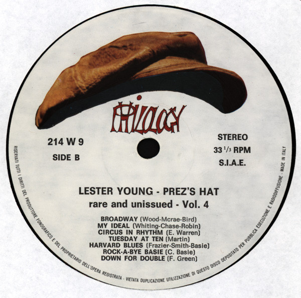 Lester Young - Prez's Hat Vol. 4 | Philology (214 W 9) - 4