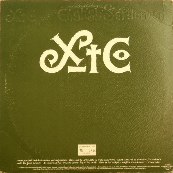 XTC - English Settlement | Virgin (V 2223)