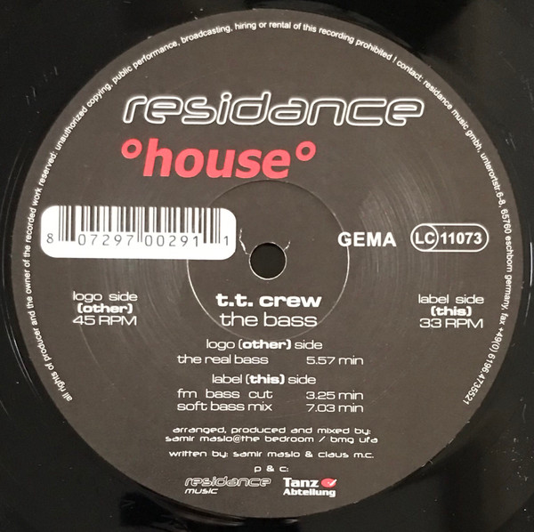 T.T. Crew - The Bass | Residance House (RH 001) - 4 T.T. Crew - The Bass | Residance House (RH 001) - 4