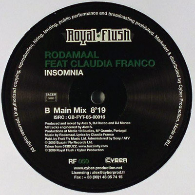 Rodamaal - Insomnia | Royal Flush Records (RF050) - main