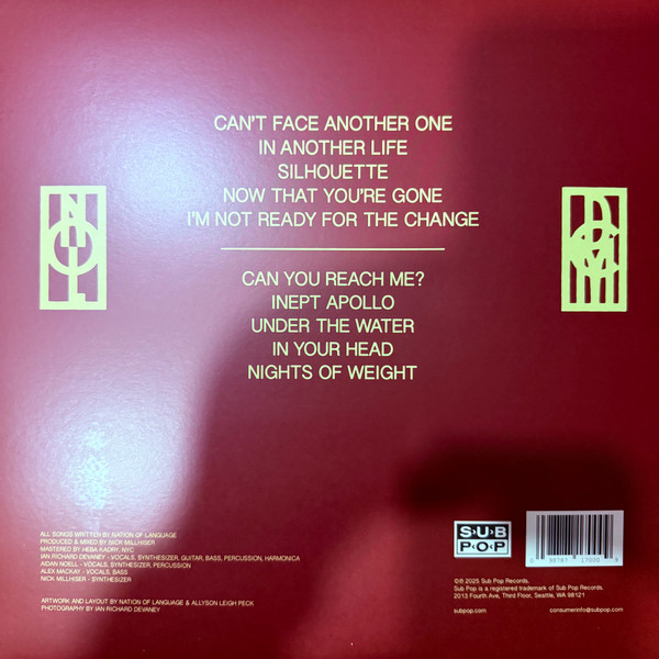 Nation Of Language - Dance Called Memory | Sub Pop (SP1700) - 2 Nation Of Language - Dance Called Memory | Sub Pop (SP1700) - 2