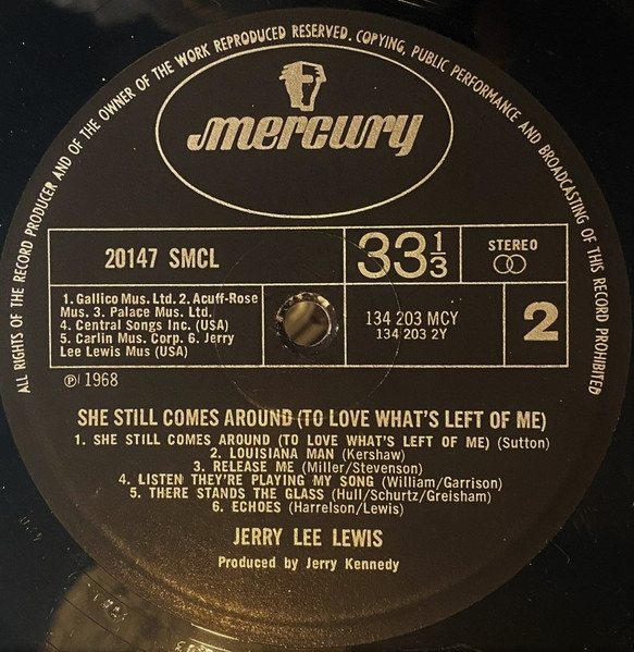 Jerry Lee Lewis - She Still Comes Around (To Love What's Left Of Me) | Mercury (20147 SMCL) - 4