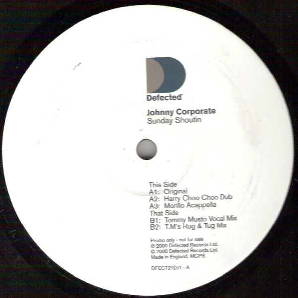 Johnny Corporate - Sunday Shoutin | Defected (DFECT21DJ1) - 4