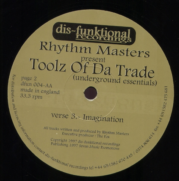 Rhythm Masters - Toolz Of Da Trade (Underground Essentials) | Dis-Funktional Recordings (dfun 004) - 2