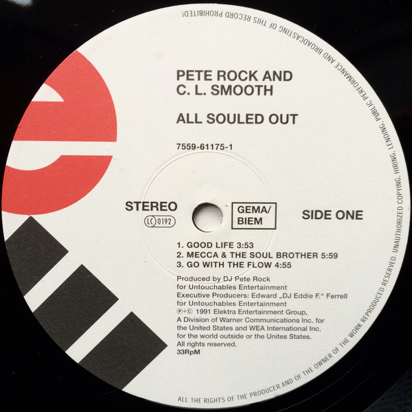 Pete Rock & C.L. Smooth - All Souled Out | Elektra (7559-61175-1) - 3