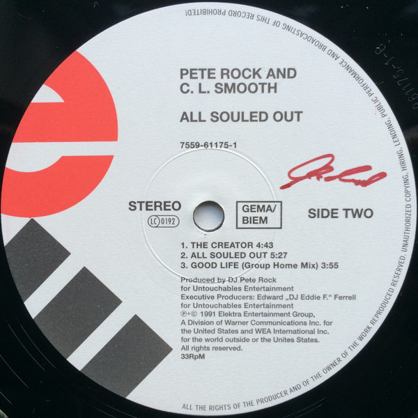 Pete Rock & C.L. Smooth - All Souled Out | Elektra (7559-61175-1) - 4