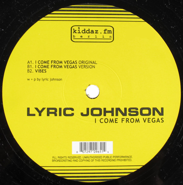 Lyric Johnson - I Come From Vegas | Kiddaz.fm (KIDD 035) - 2