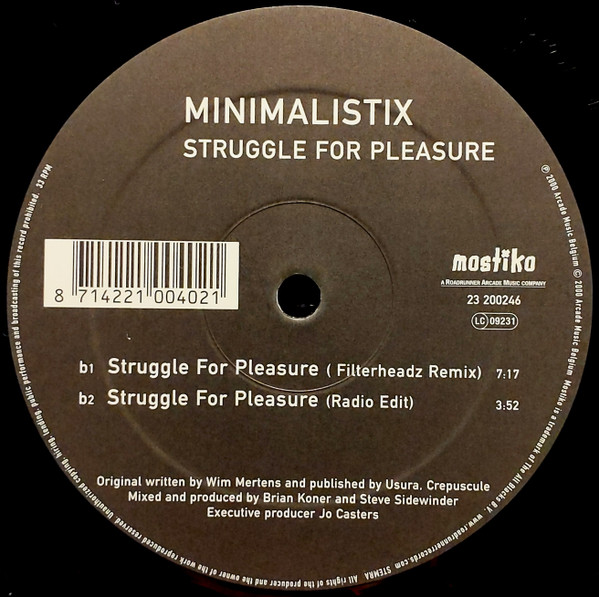 Minimalistix - Struggle For Pleasure | Mostiko (23 200246) - 2