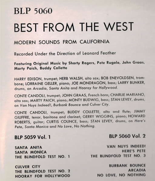 Various - Best From The West Vol. 1 Modern Sounds From California A Musical Blind Fold Test / Best From The West Vol. 2 Modern Sounds From California A Musical Blindfold Test | Blue Note (054-2600191) - 4 Various - Best From The West Vol. 1 Modern Sounds From California A Musical Blind Fold Test / Best From The West Vol. 2 Modern Sounds From California A Musical Blindfold Test | Blue Note (054-2600191) - 4