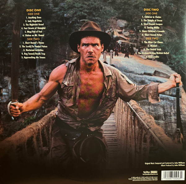 John Williams - Indiana Jones And The Temple Of Doom (The Original Motion Picture Soundtrack) (2LP) [Vinyl] | Walt Disney Records (D004462601) - 2