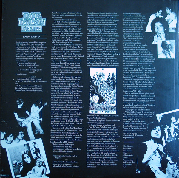 Bob Dylan - Desire | CBS (CBS 86003) - 6